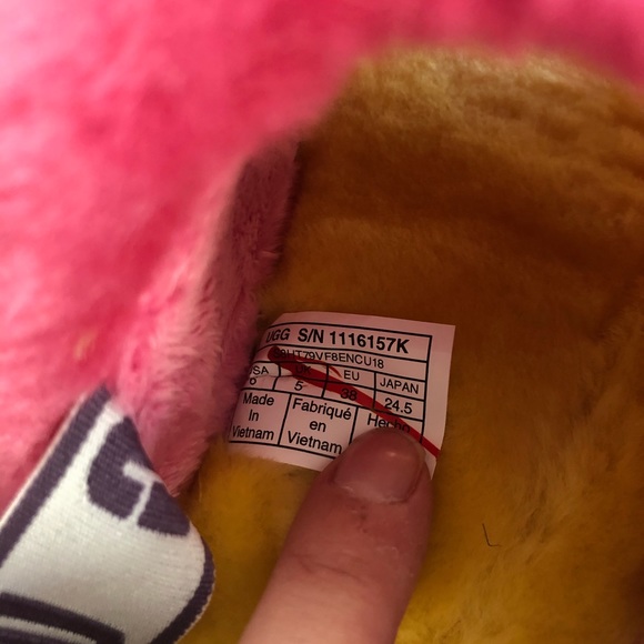 Ugg Big Fluff Yeah Slide 3 rainbow - Picture 5 of 6